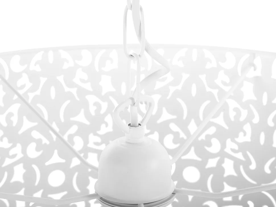 Beliani Riippuvalaisin Metalli Valkoinen Chelif Outlet