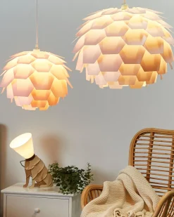 Beliani Riippuvalaisin Muovi Iso Vaaleanpunainen Segre Best Sale