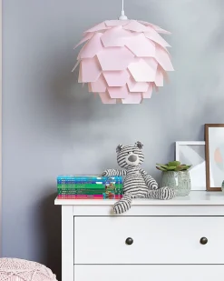 Beliani Riippuvalaisin Muovi Iso Vaaleanpunainen Segre Best Sale