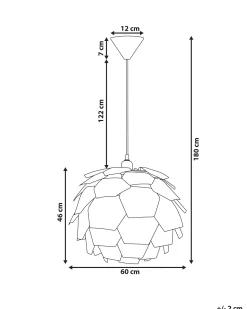 Beliani Riippuvalaisin Muovi Iso Valkoinen Segre Cheap