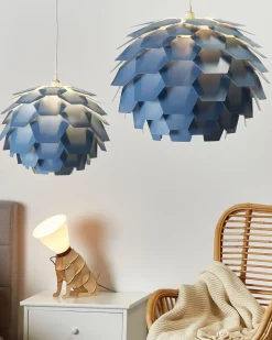 Beliani Riippuvalaisin Muovi Iso Sininen Segre Shop