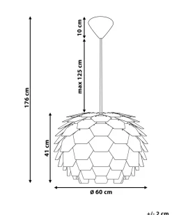 Beliani Riippuvalaisin Muovi Iso Sininen Segre Shop