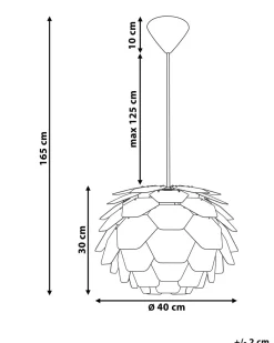 Beliani Riippuvalaisin Muovi Pieni Sininen Segre Outlet