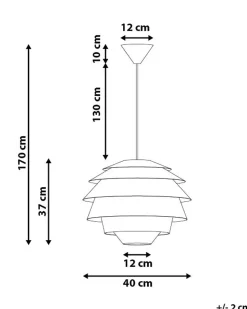 Beliani Riippuvalaisin Muovi Valkoinen Congo Cheap