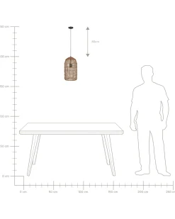 Beliani Riippuvalaisin Paperinaru Ruskea Lucite Flash Sale