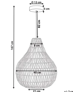 Beliani Riippuvalaisin Paperinaru Musta Molopo Best Sale