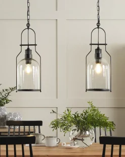 Beliani Riippuvalaisin Rauta Musta 2 Kpl Bashilo Clearance