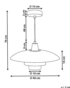 Beliani Riippuvalaisin Rauta Valkoinen Deel Store