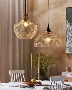 Beliani Riippuvalaisin Rottinki Luonnonvari Mazowe Shop