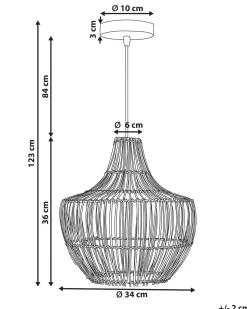 Beliani Riippuvalaisin Rottinki Luonnonvari Mazowe Shop