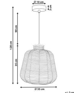 Beliani Riippuvalaisin Rottinki Luonnonvari Ramena Discount