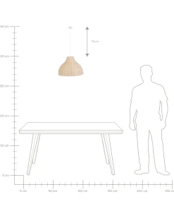 Beliani Riippuvalaisin Rottinki Luonnonvari Millian Store