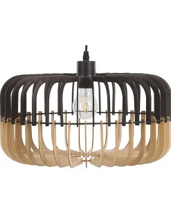 Beliani Riippuvalaisin Vaalea Puu/Musta Sous Discount