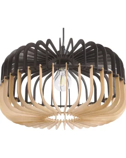 Beliani Riippuvalaisin Vaalea Puu/Musta Sous Discount