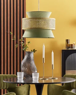 Beliani Riippuvalaisin Vaaleanvihrea/Luonnonvari Luyano New