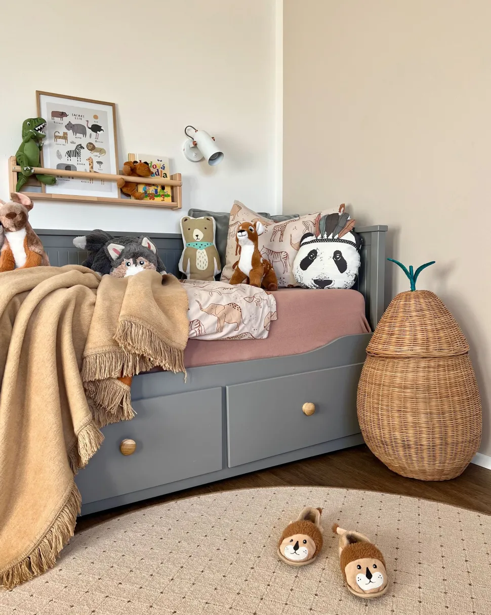 Beliani Rottinkikori Luonnonvari 40 Cm Vagsoy Best