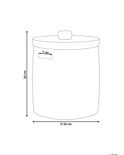 Beliani Rottinkikori Luonnonvari 26 Cm Bohorok Cheap