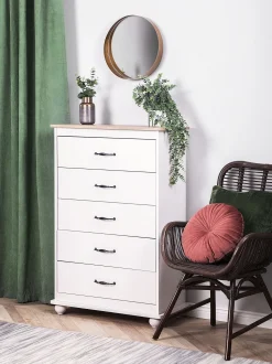 Beliani Rottinkituoli Tummanruskea Togo Clearance