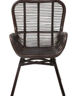 Beliani Rottinkituoli Tummanruskea Togo Clearance