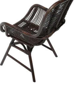 Beliani Rottinkituoli Tummanruskea Togo Clearance