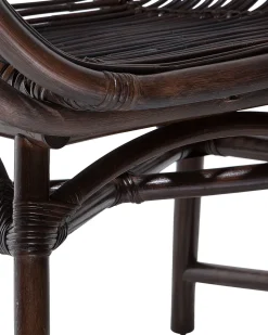 Beliani Rottinkituoli Tummanruskea Togo Clearance