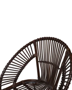 Beliani Rottinkituoli Tummanruskea Sarita Cheap