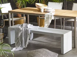 Beliani Rouhea Betonipenkki Valkoinen 45Cm Taranto New