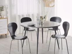 Beliani Ruokapoyta Harmaa/Musta 120 Cm Odeon Online