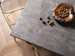 Beliani Ruokapoyta Harmaa/Musta 160 X 90 Cm Benson Best