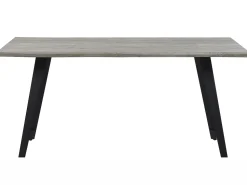 Beliani Ruokapoyta Harmaa/Musta 160 X 90 Cm Witney Discount