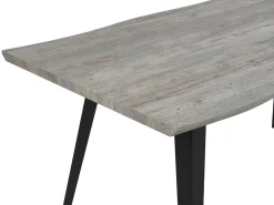 Beliani Ruokapoyta Harmaa/Musta 160 X 90 Cm Witney Discount