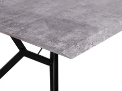 Beliani Ruokapoyta Harmaa/Musta 160 X 90 Cm Buscot Hot