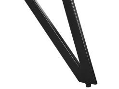 Beliani Ruokapoyta Harmaa/Musta 160 X 90 Cm Buscot Hot