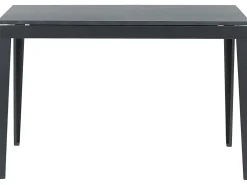 Beliani Ruokapoyta Jatkettava Musta 120/160 X 80 Cm Norley Fashion