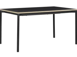 Beliani Ruokapoyta Jatkettava Musta 160/210 X 90 Cm Avis Cheap