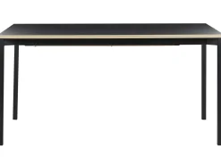 Beliani Ruokapoyta Jatkettava Musta 160/210 X 90 Cm Avis Cheap