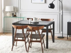 Beliani Ruokapoyta Jatkettava Musta 120/160 X 80 Cm Granada Sale