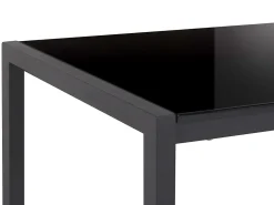 Beliani Ruokapoyta Jatkettava Musta 120/160 X 80 Cm Granada Sale