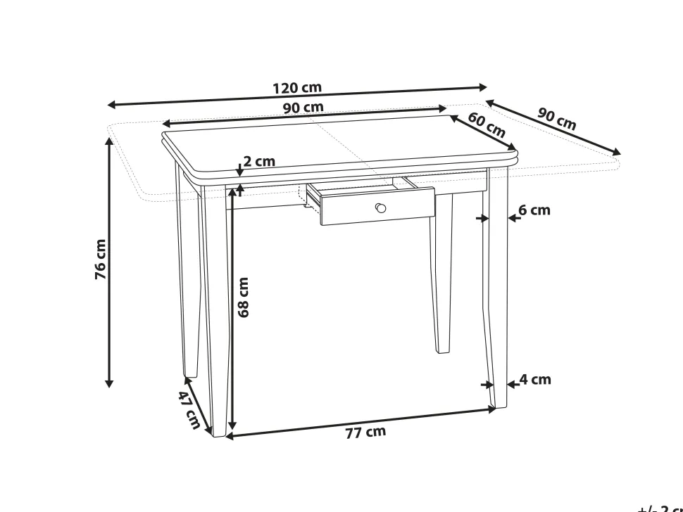 Beliani Ruokapoyta Jatkettava Vaalea Kumipuu 90/120 X 60 Cm Masela Online