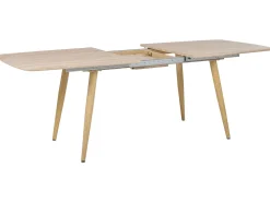 Beliani Ruokapoyta Jatkettava Vaalea Puu 180/210 X 90 Cm Haga Discount