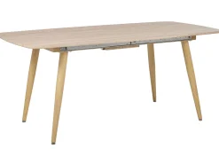 Beliani Ruokapoyta Jatkettava Vaalea Puu 180/210 X 90 Cm Haga Discount