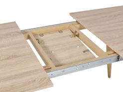 Beliani Ruokapoyta Jatkettava Vaalea Puu 180/210 X 90 Cm Haga Discount