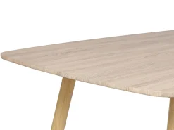 Beliani Ruokapoyta Jatkettava Vaalea Puu 180/210 X 90 Cm Haga Discount