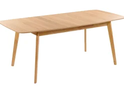 Beliani Ruokapoyta Jatkettava Vaalea Puu 150/190 X 90 Cm Madox Store