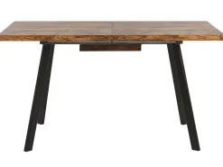 Beliani Ruokapoyta Jatkettava Vaalea Puu/Musta 140/180 X 90 Cm Harlow Best Sale