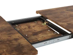 Beliani Ruokapoyta Jatkettava Vaalea Puu/Musta 140/180 X 90 Cm Harlow Best Sale