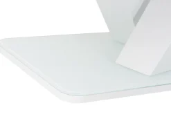 Beliani Ruokapoyta Jatkettava Valkoinen 160/200 X 90 Cm Saltum Outlet