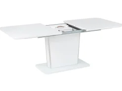 Beliani Ruokapoyta Jatkettava Valkoinen 160/200 X 90 Cm Sunds Best Sale