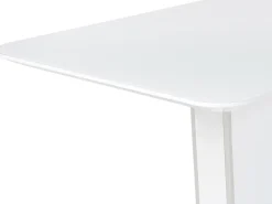 Beliani Ruokapoyta Jatkettava Valkoinen 160/200 X 90 Cm Sunds Best Sale