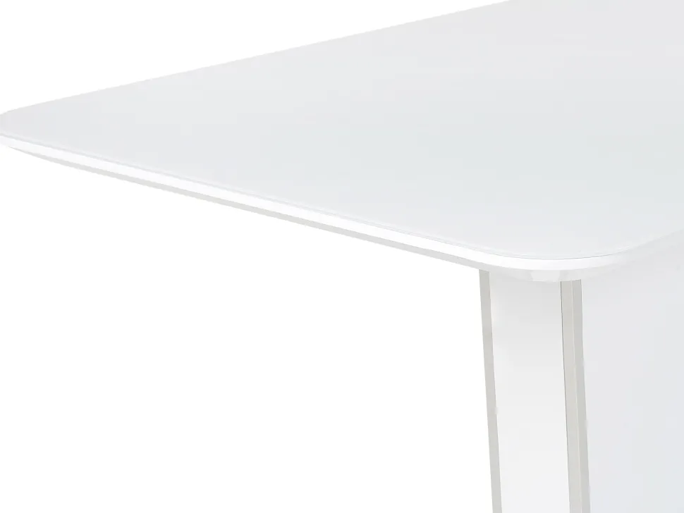 Beliani Ruokapoyta Jatkettava Valkoinen 160/200 X 90 Cm Sunds Best Sale